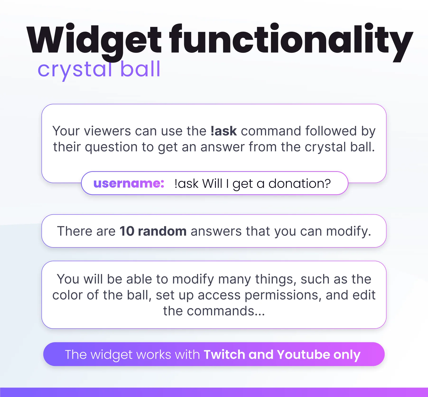 Widget Crystal Ball - Preview Image 4 | NeoStreamShop