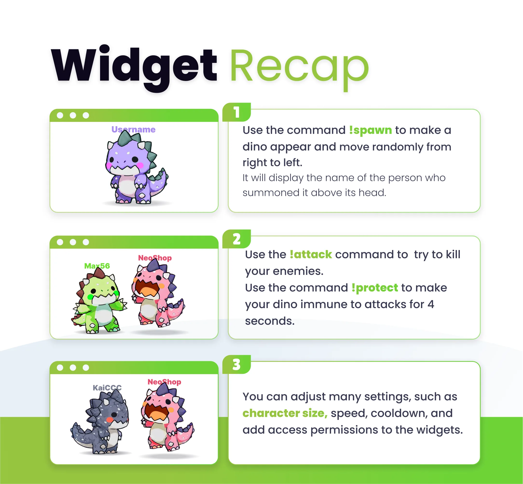 Widget Dino Fight - Preview Image 6 | NeoStreamShop