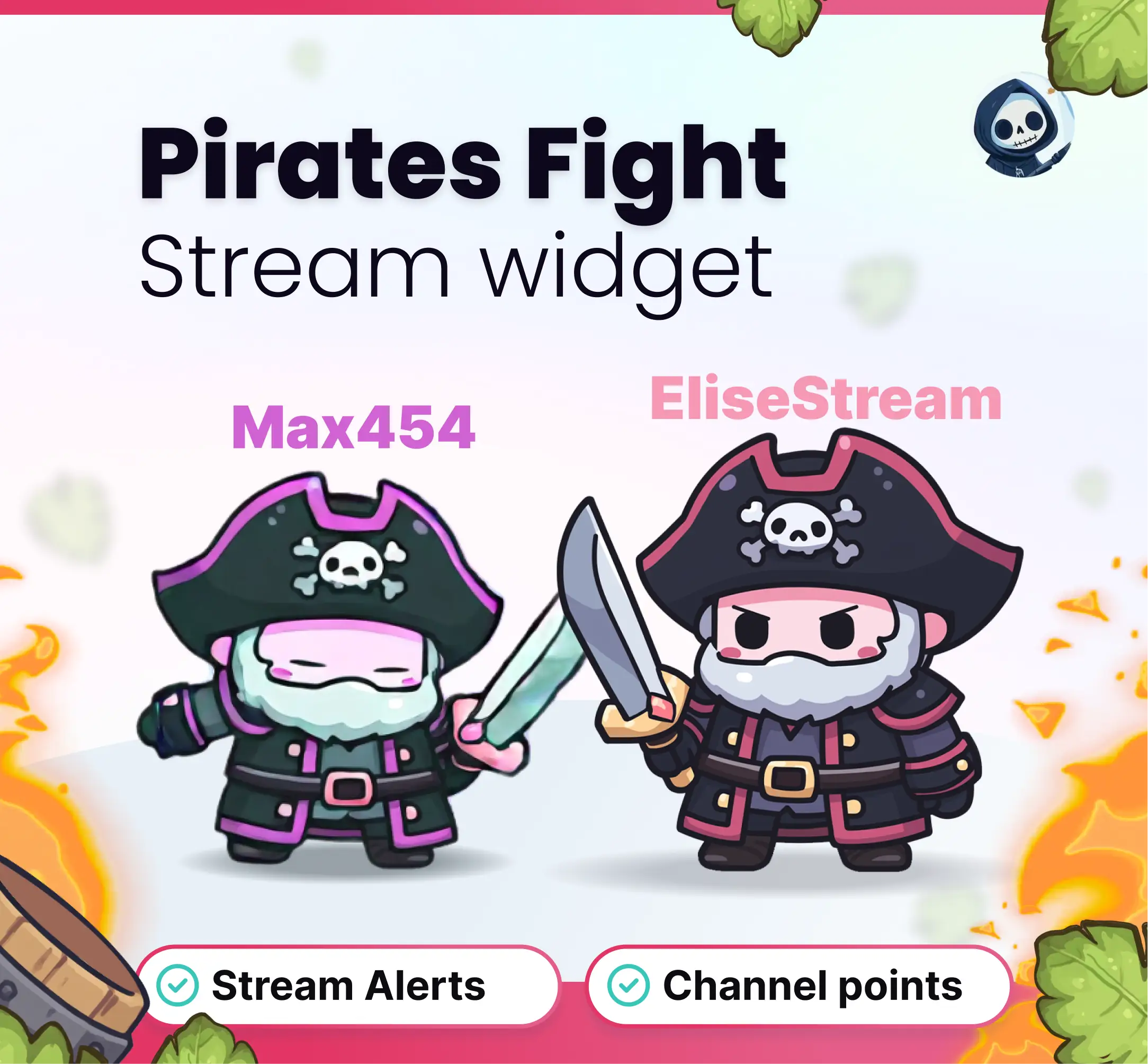 Widget Pirate Fight - Stream Widgets | NeoStreamShop