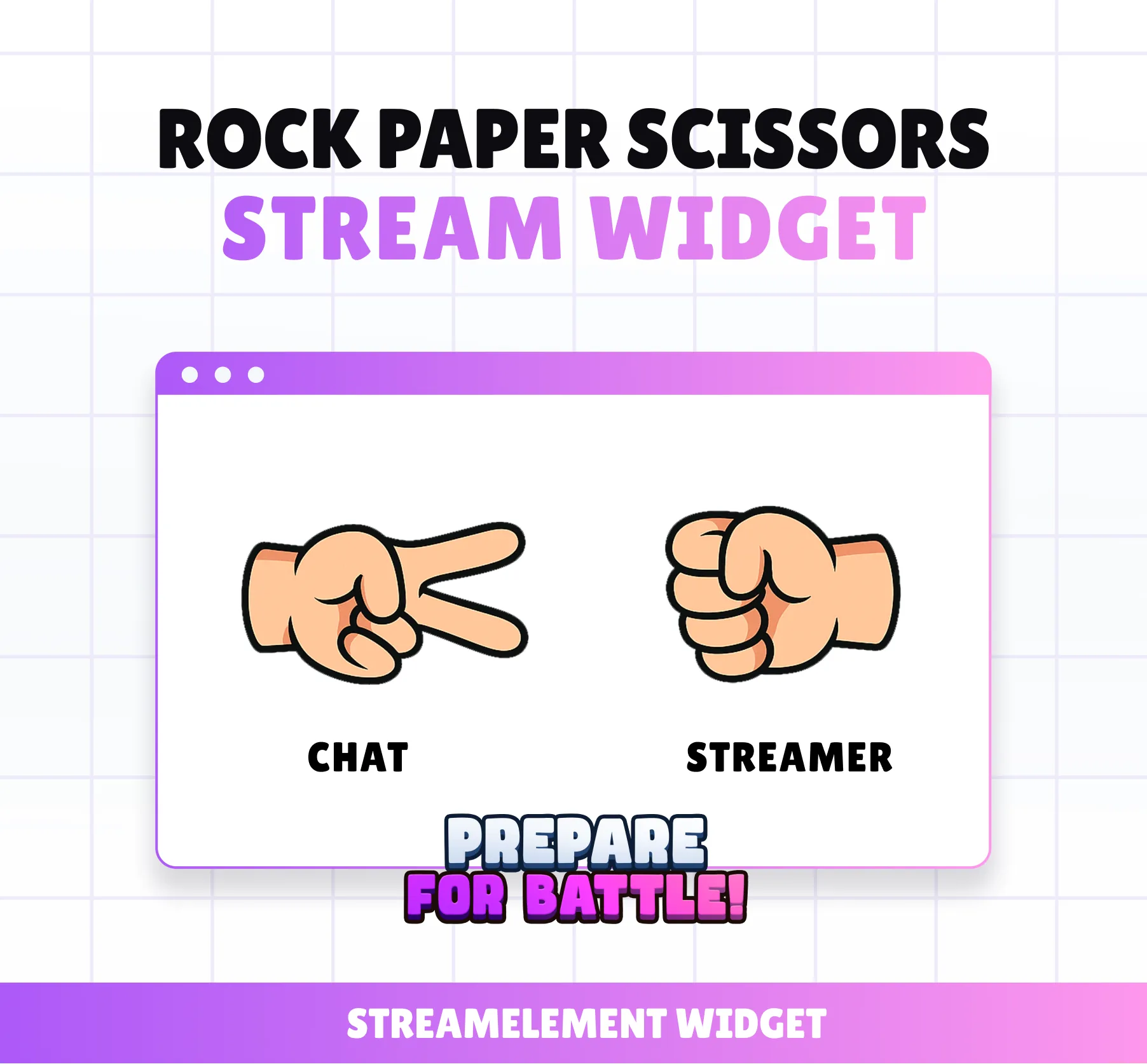Widget Rock Paper Scissors - Product Cover | NeoStreamShop