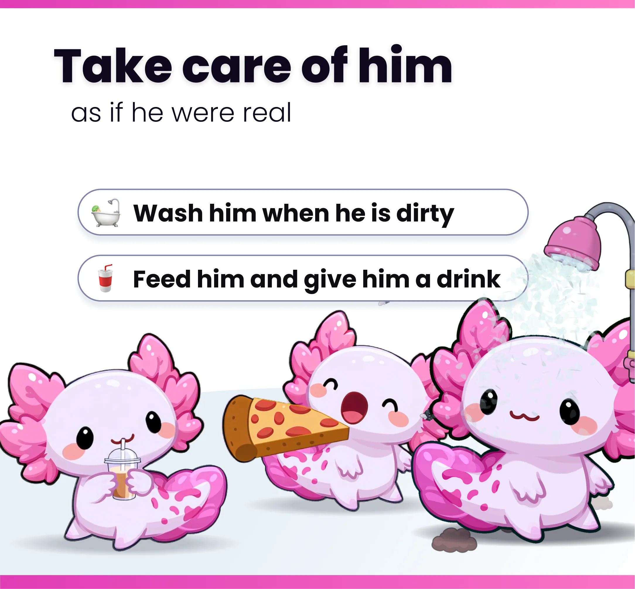 Cute axolotl - Preview Image 5 | NeoStreamShop
