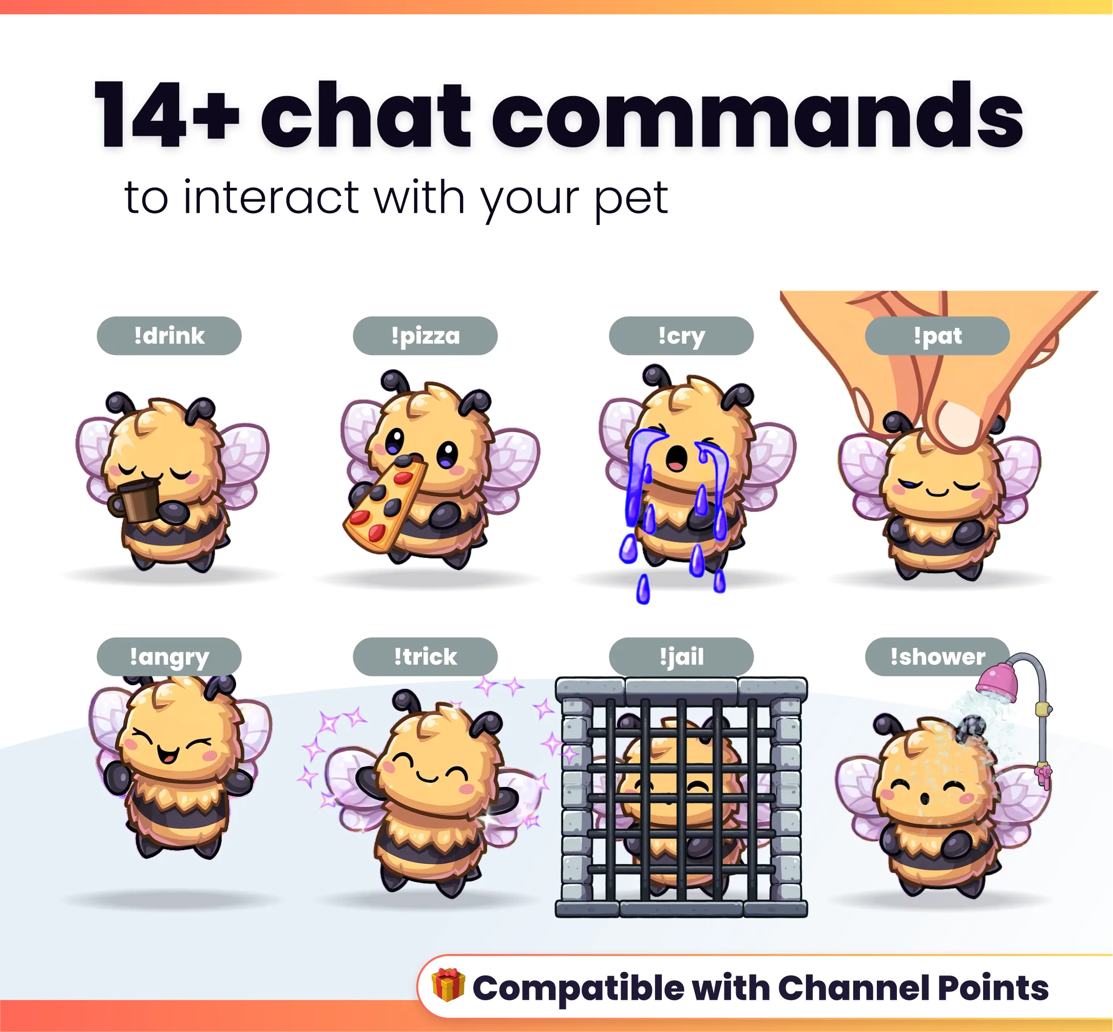 Cute bee - Preview Image 4 | NeoStreamShop