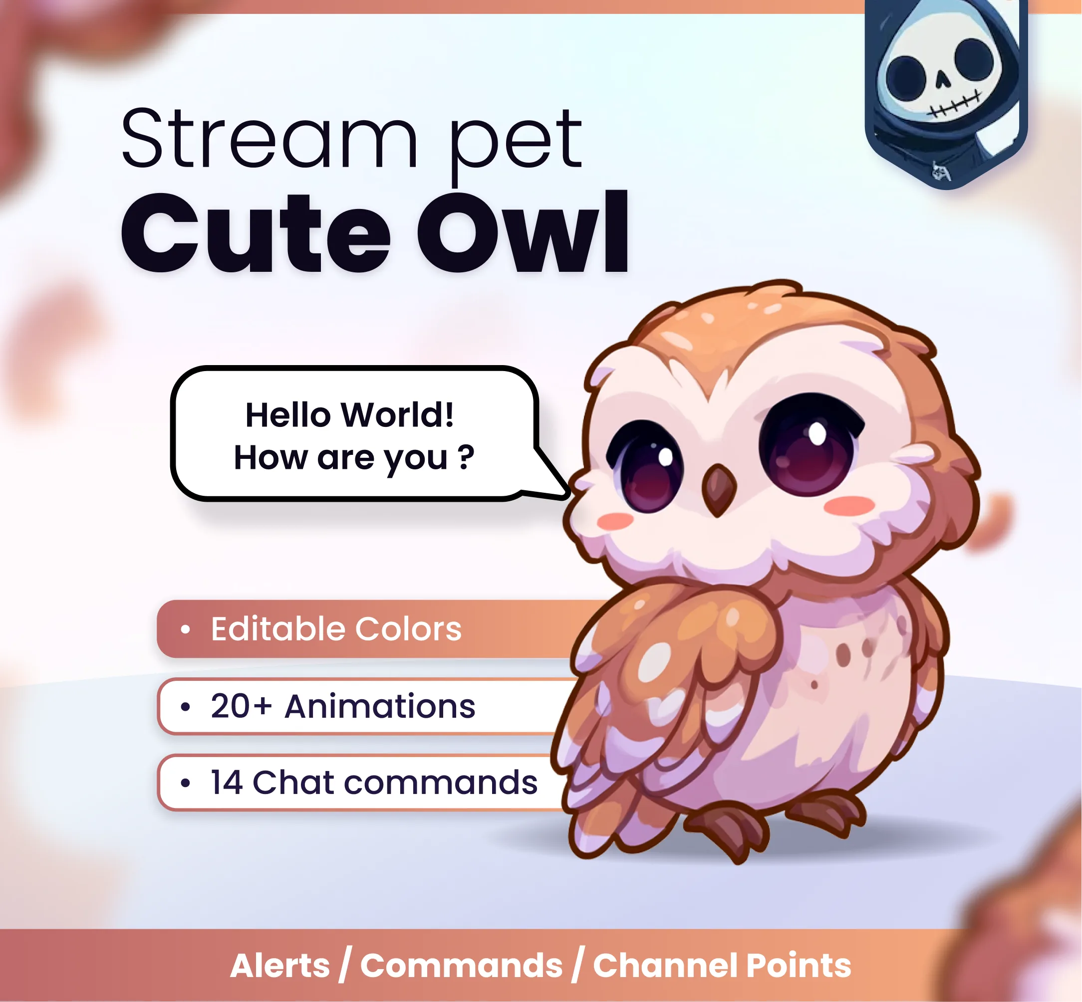 Cute owl - Product Cover | NeoStreamShop
