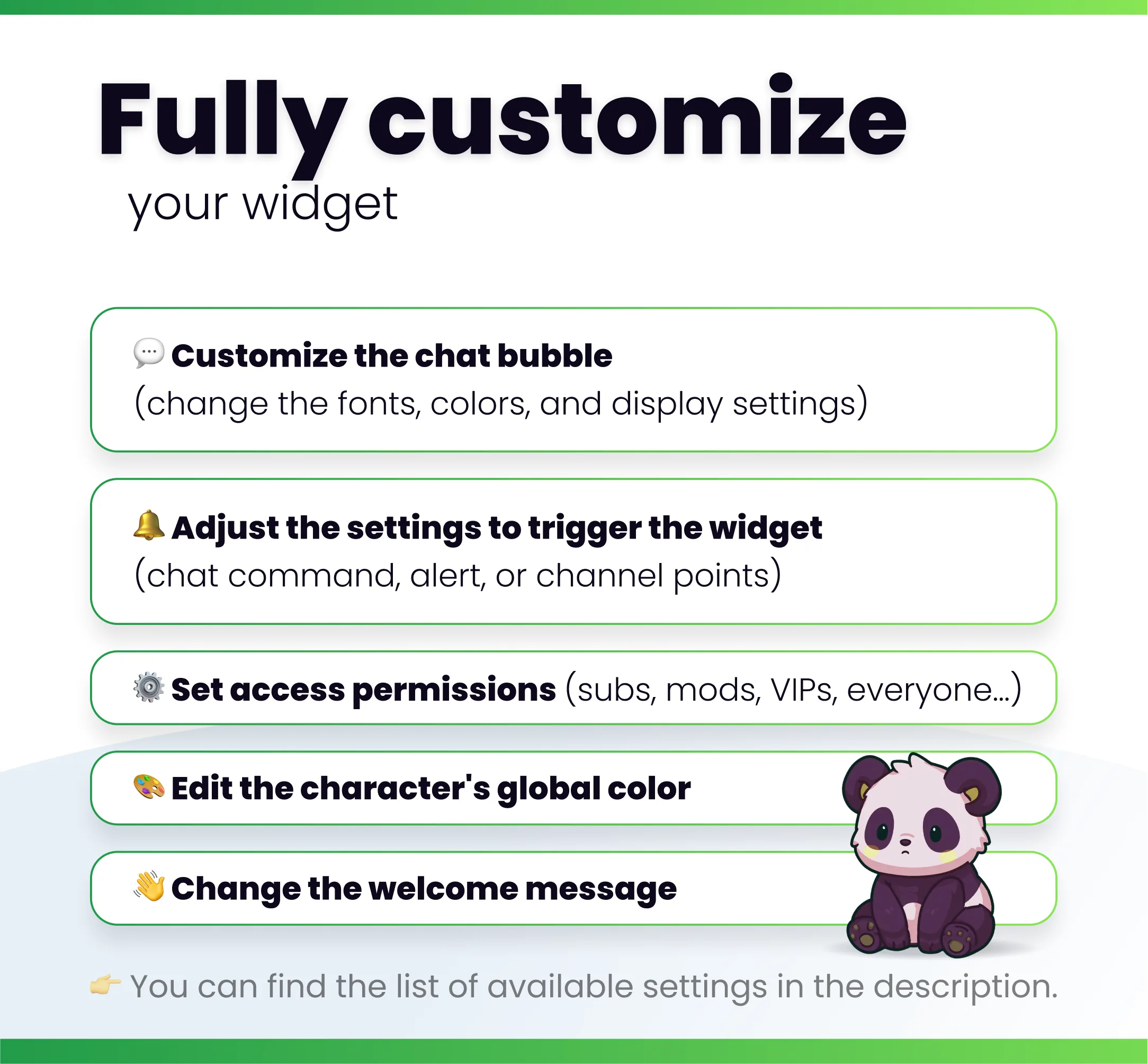 Cute panda - Preview Image 9 | NeoStreamShop