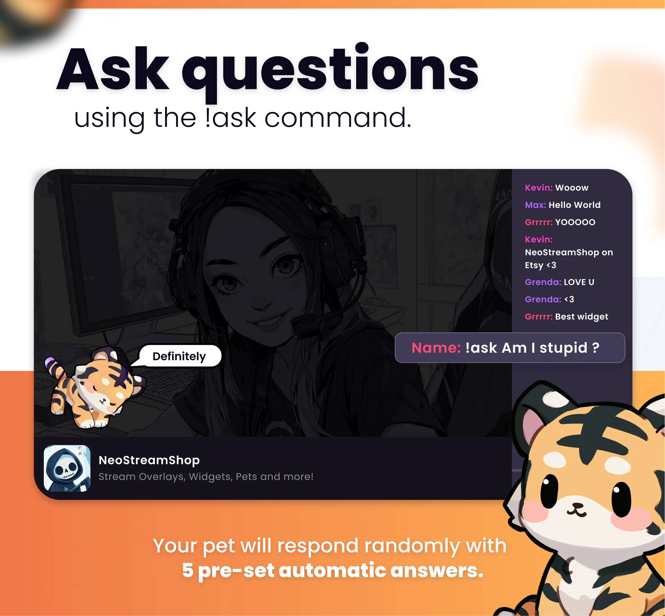 Cute tiger - Preview Image 11 | NeoStreamShop
