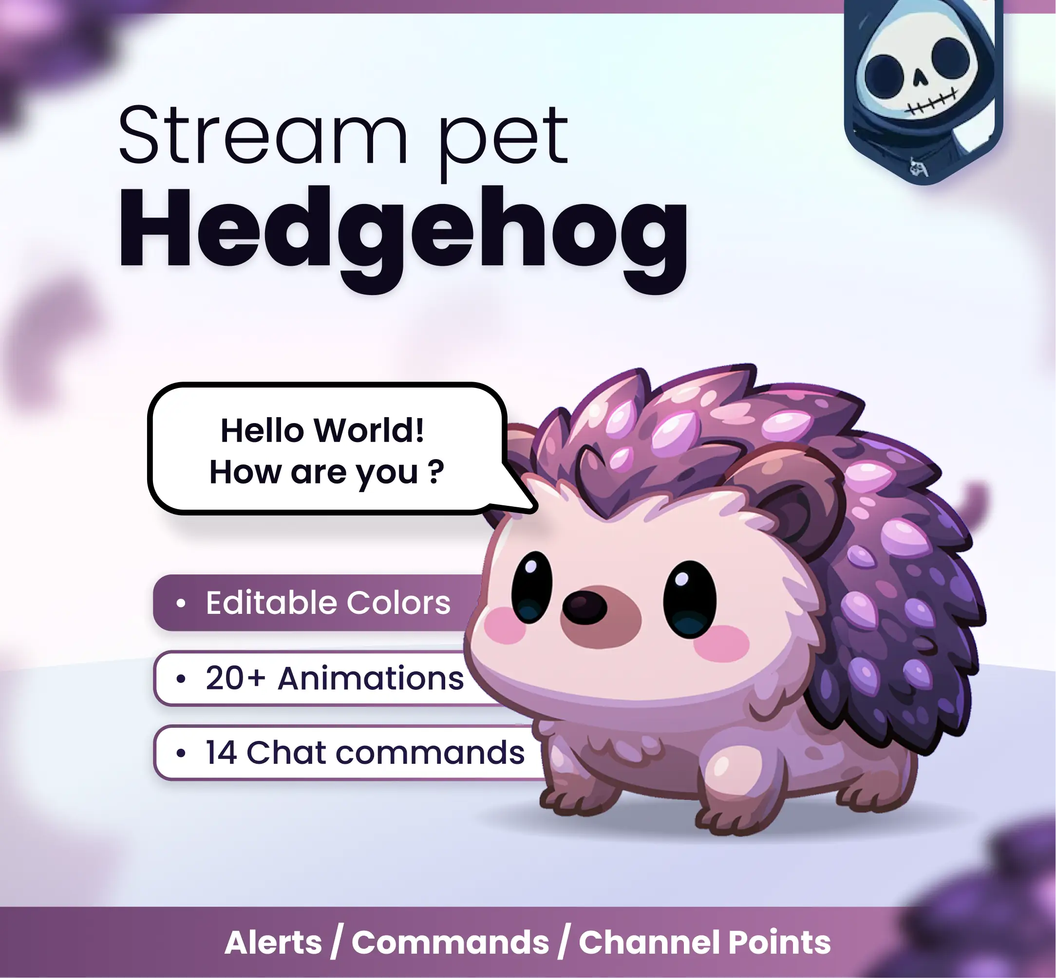 Hedgehog - Reactive Mascots | NeoStreamShop