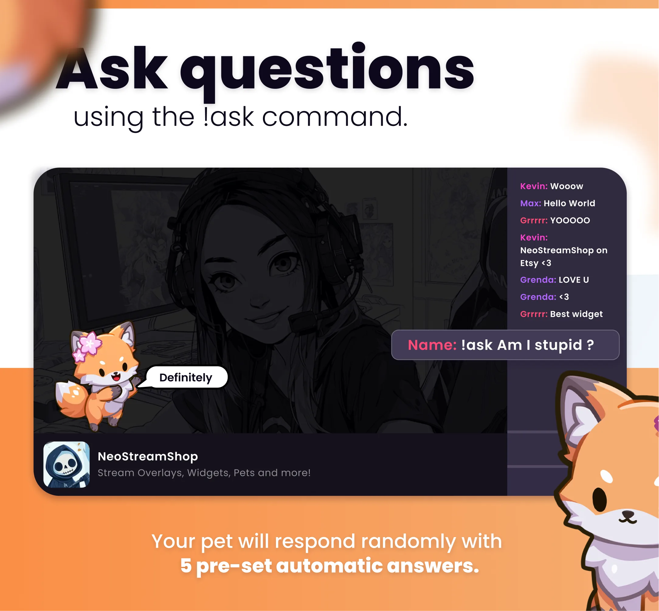 Kawaii fox - Preview Image 11 | NeoStreamShop