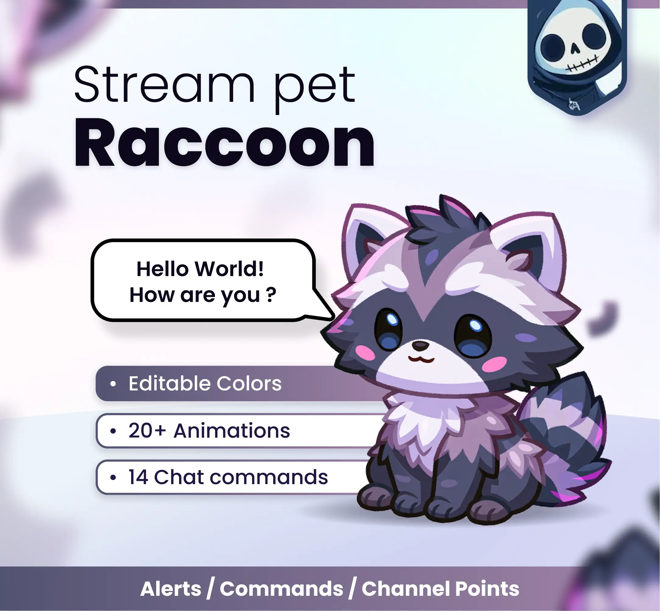 Raccoon - Reactive Mascots | NeoStreamShop