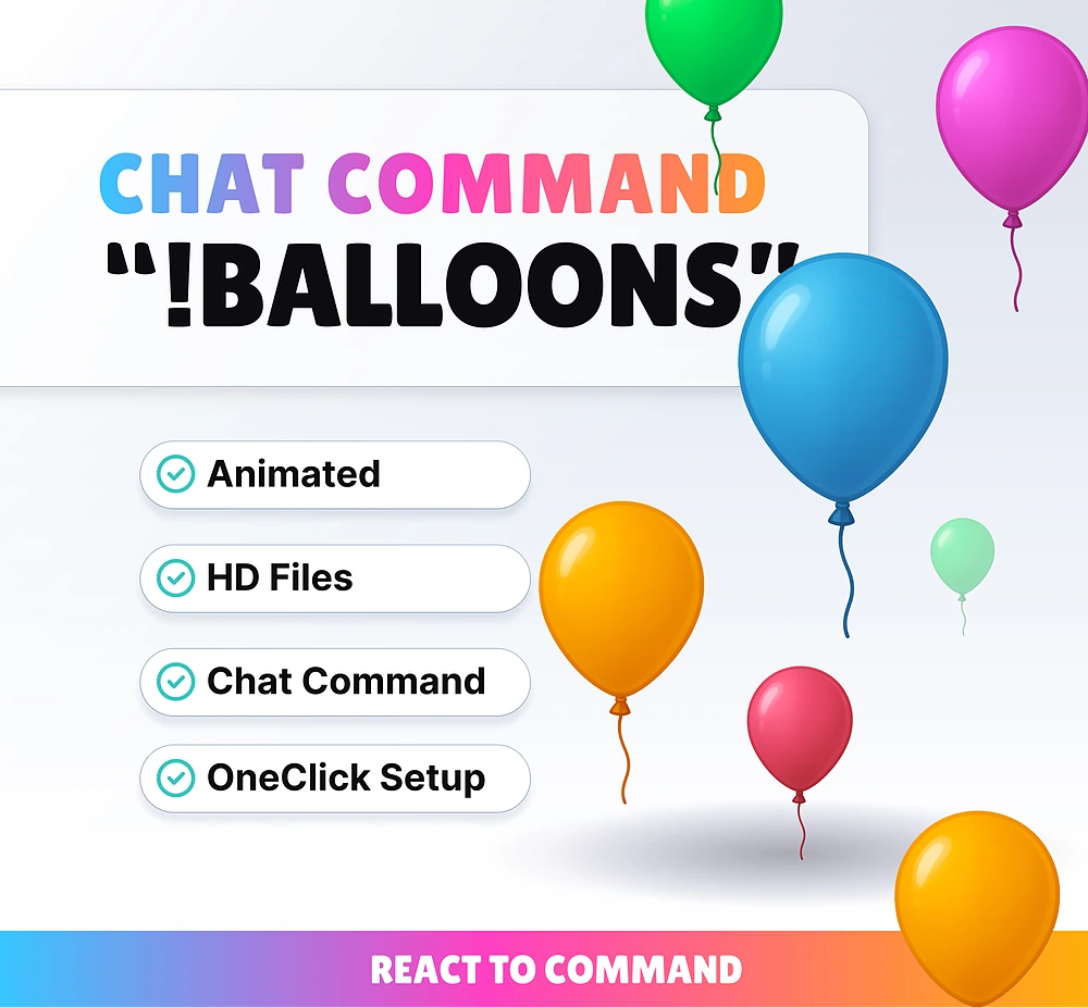 Command Balloons - Product Cover | NeoStreamShop