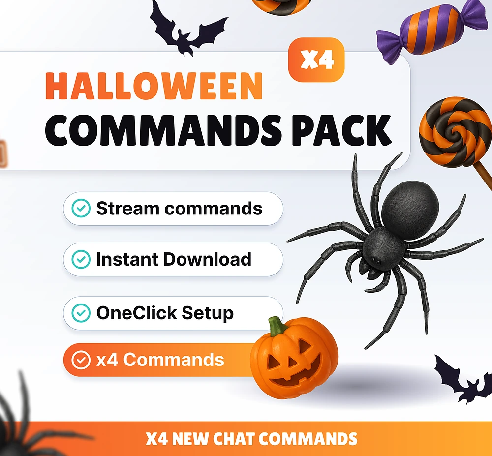 Halloween Commands Pack - Product Cover | NeoStreamShop