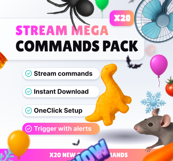 Command Megapack x20 - Stream Commands | NeoStreamShop