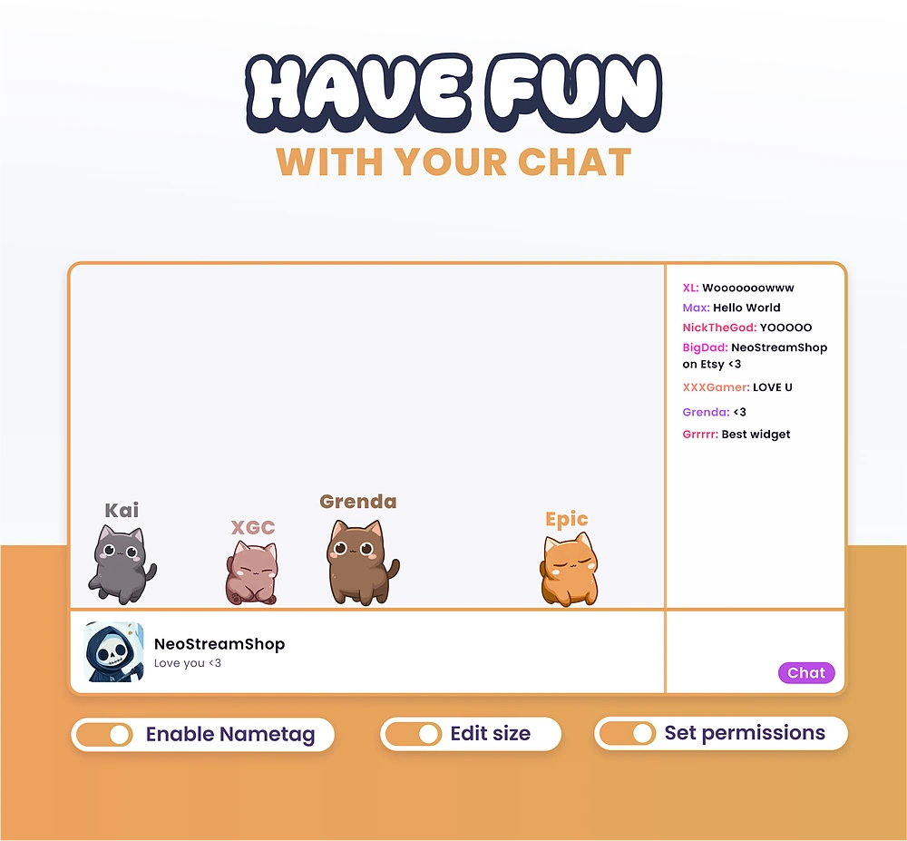 Widget Cats - Preview Image 2 | NeoStreamShop