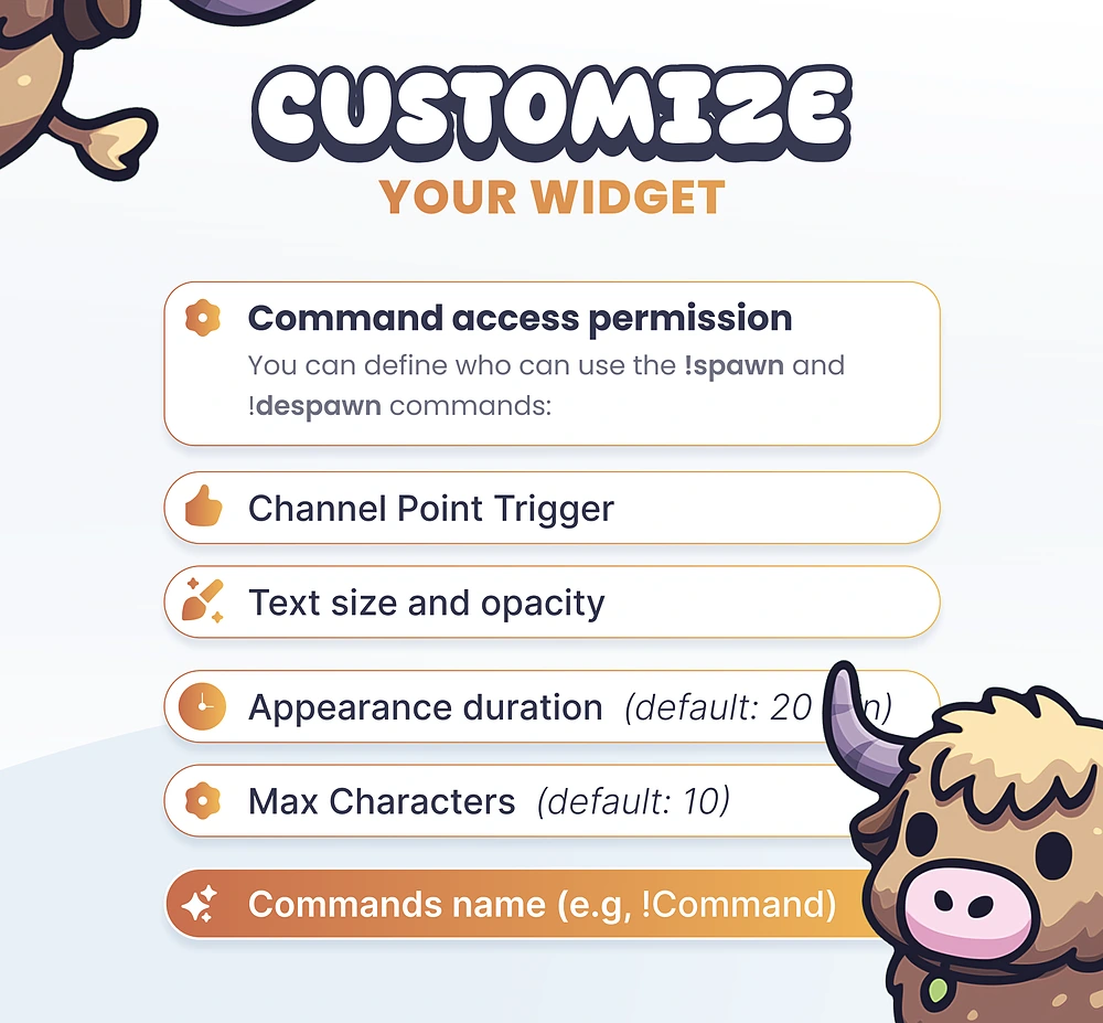 Widget Highland Cows - Preview Image 5 | NeoStreamShop