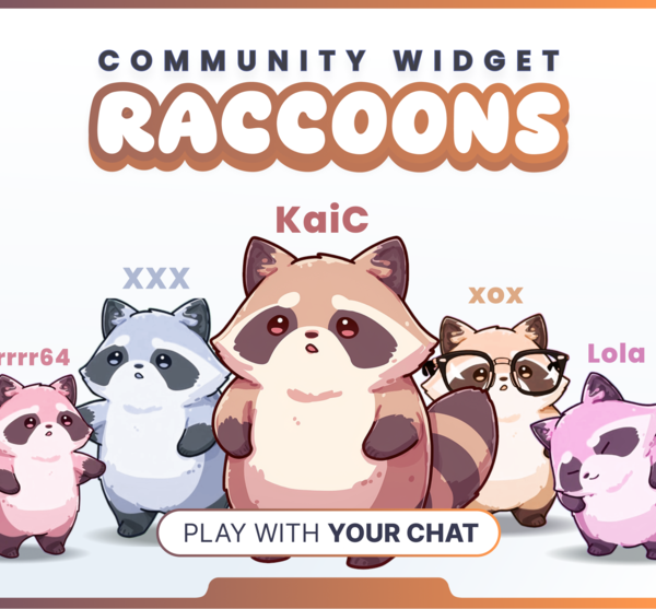 Widget Raccoons - Community Widgets | NeoStreamShop