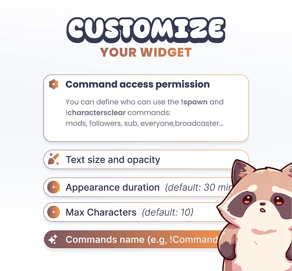 Widget Raccoons - Preview Image 4 | NeoStreamShop