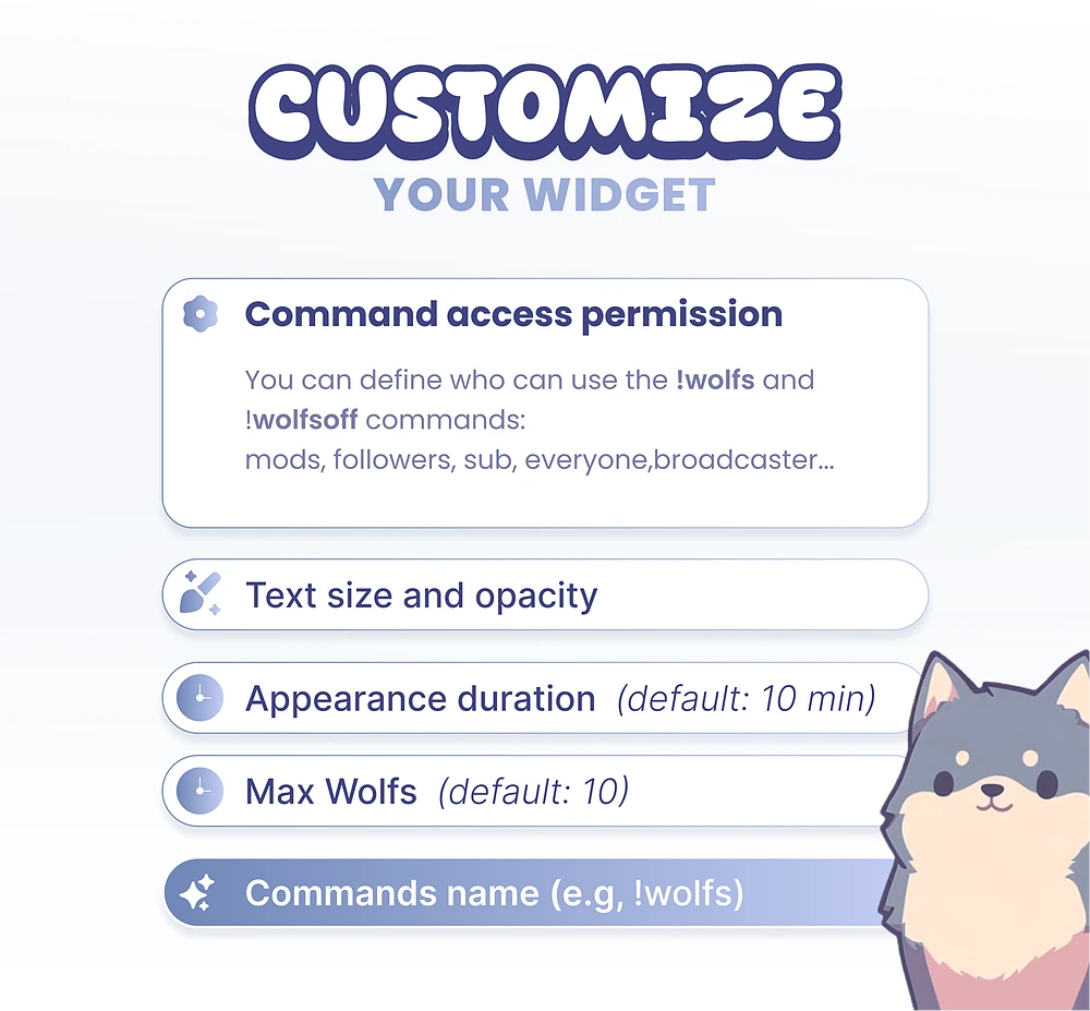 Widget Wolfs - Preview Image 5 | NeoStreamShop