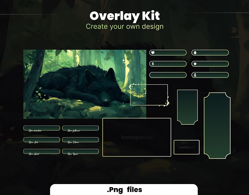 Dark wolf Overlays - Preview Image 4 | NeoStreamShop