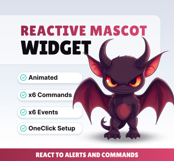 Red Demon pet - Reactive Mascots | NeoStreamShop
