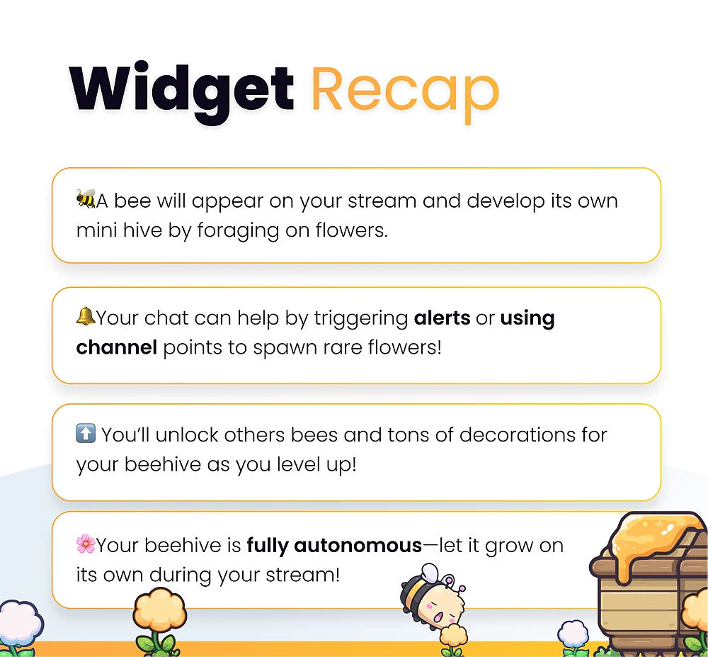 Bees Village Widget - Preview Image 8 | NeoStreamShop