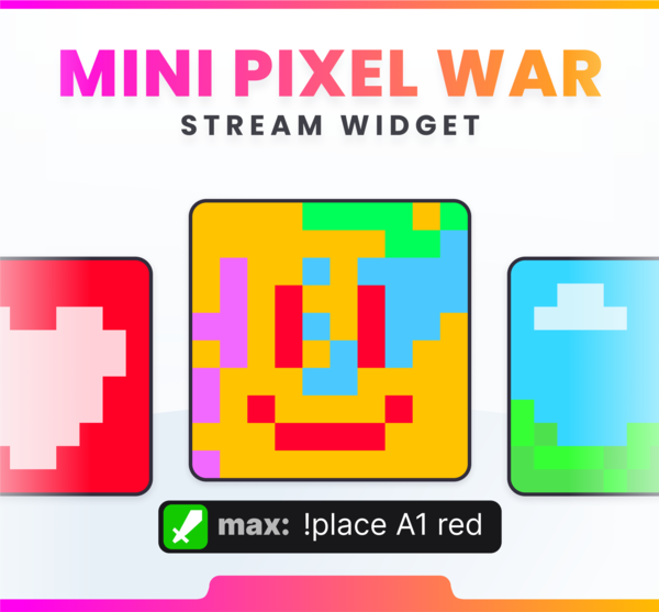Widget Pixel War - Stream Widgets | NeoStreamShop