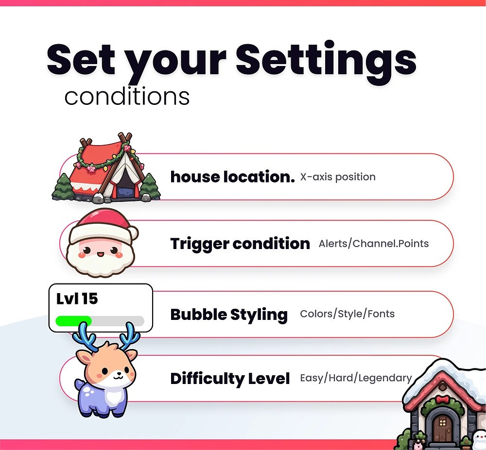 Christmas Village Stream Widget - Preview Image 7 | NeoStreamShop