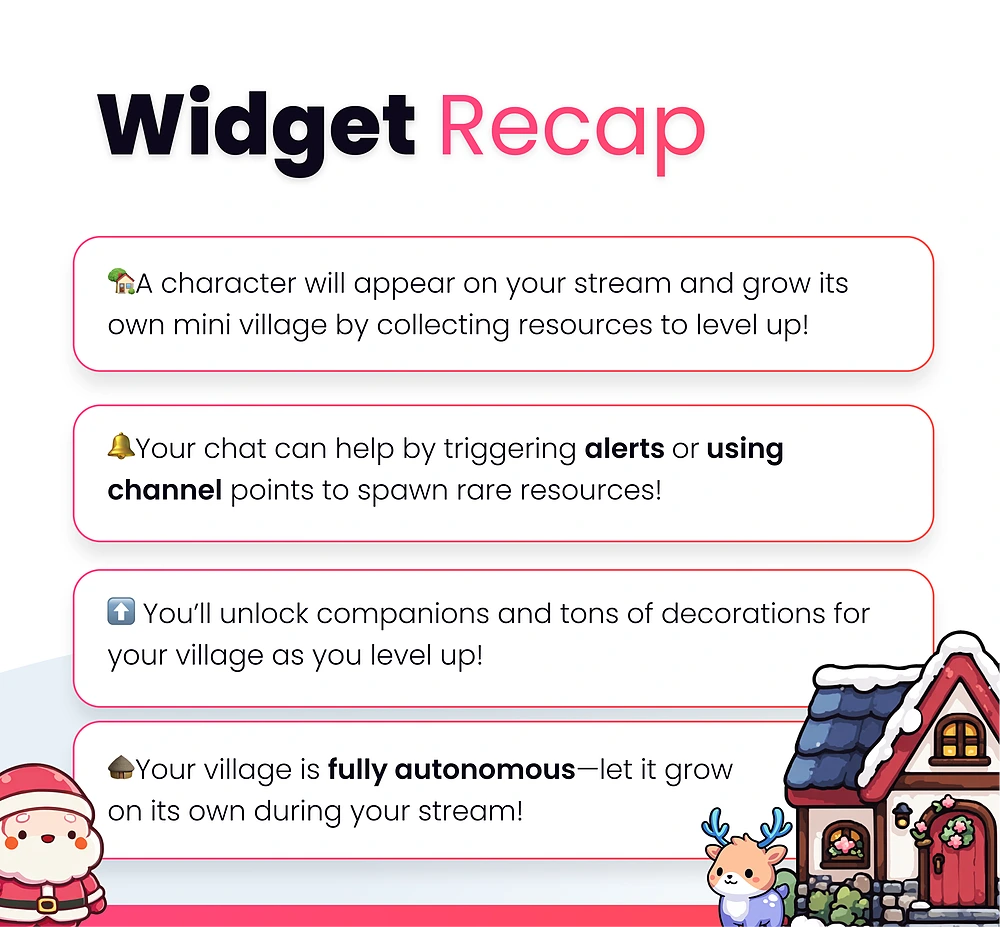 Christmas Village Stream Widget - Preview Image 8 | NeoStreamShop