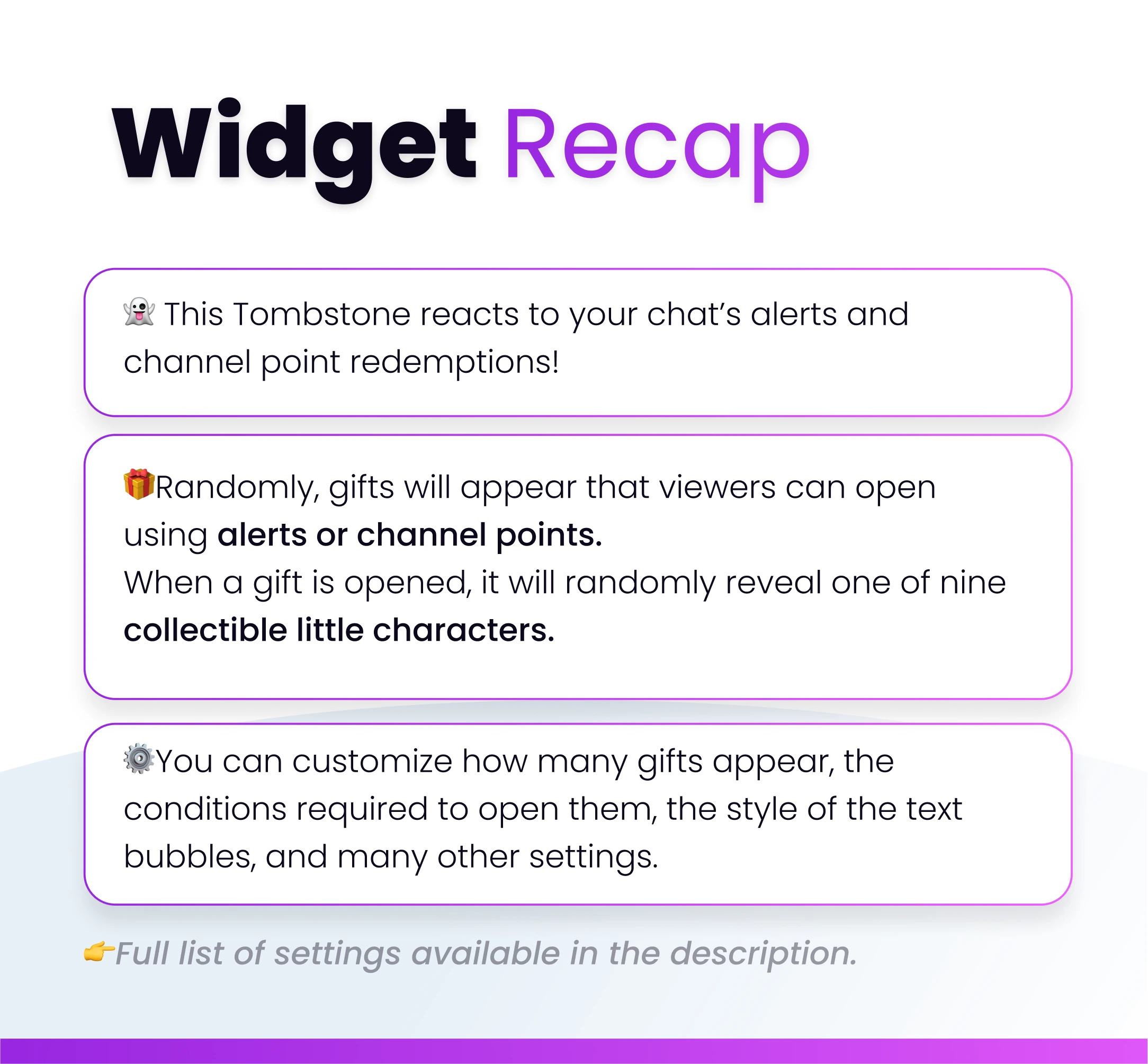 Widget Tombstone - Preview Image 5 | NeoStreamShop